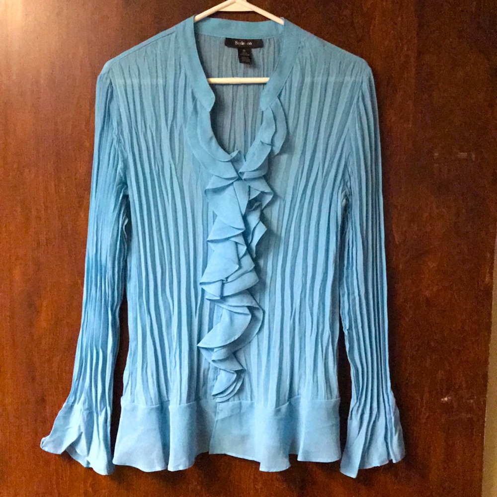 Light blue Style & Co blouse 16